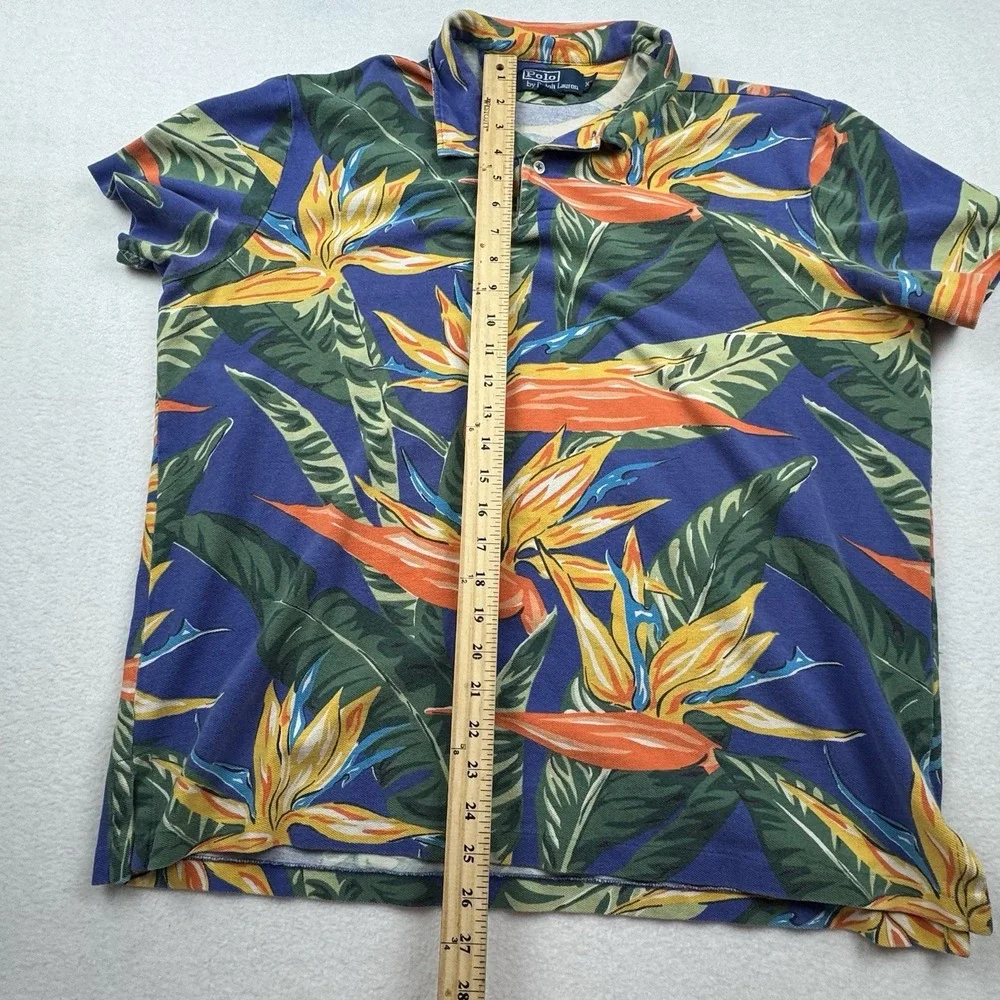 Vintage Polo Ralph Lauren Birds Of Paradise Button‎ Up Shirt XL